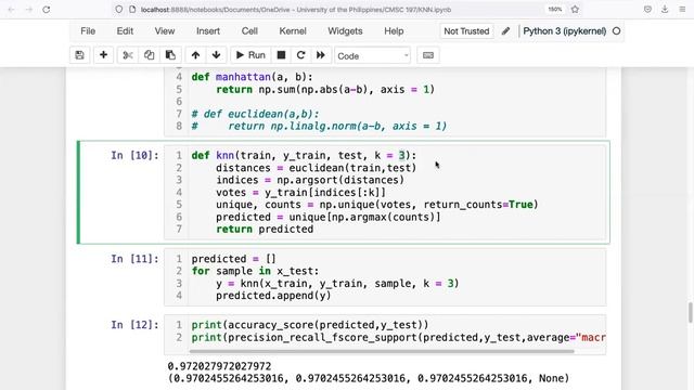 2 - Implementing KNN (in Python from Scratch and SKLEARN) – смотреть ...