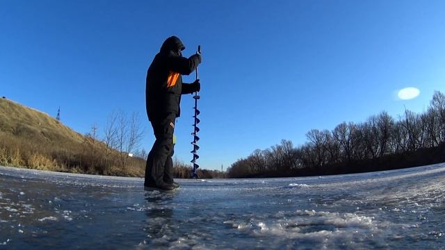 Река Дон. Зимняя рыбалка. смотреть онлайн