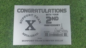 Изготовление металлических наградных табличек