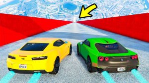 БЕЗУМНЫЙ СПУСК БЕЗ ТОРМОЗОВ НА ЧИТЕРСКОЙ ТАЧКЕ ПО ТРАМПЛИНУ в ГТА 5 МОДЫ! ОБЗОР МОДА в GTA 5 ВИДЕО