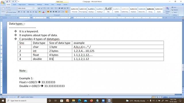 2. C language |  Algorithms, Data Types, Modifiers, Variables | By Saheb Sir
