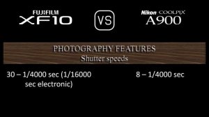 Fujifilm XF10 vs. Nikon Coolpix A900: A Comparison of Specifications