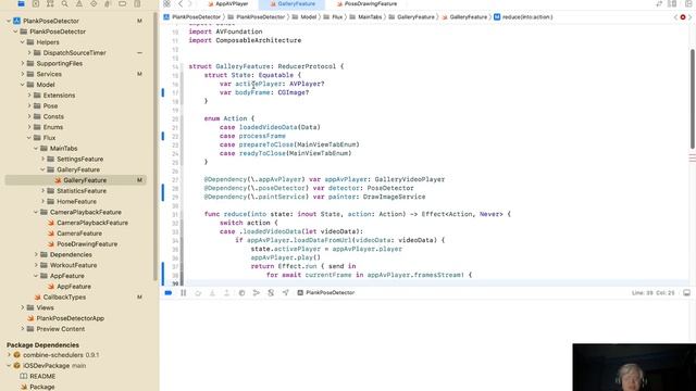 Swift. Pose Detection App - 13. Отображение точек поверх видео стрима. смотреть онлайн