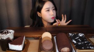 3시간동안 털어왔다...🍫 편의점 음식 디저트 먹방 ASMR MUKBANGㅣ초콜릿 케이크 마카롱 오레오ㅣChocolate Dessert Cake