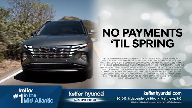 The Hyundai Getaway Sales Event is here! Getaway from payments with no payments until Spring! смотреть онлайн