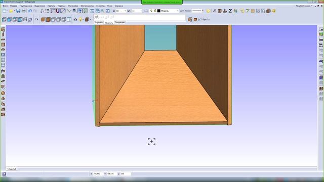 Полка под углом к боковинам под углом в БАЗИС-Мебельщике смотреть онлайн