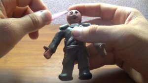 Викинг из пластилина / как слепить солдатика ?