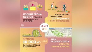 #Фактдня_Иркутск – площадь всех клумб