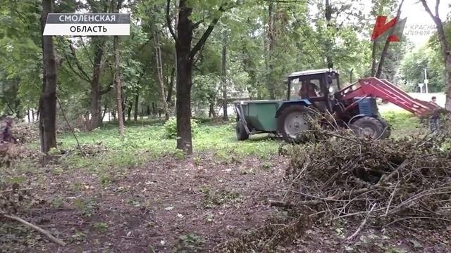 В городе Ярцево по инициативе коммунистов благоустраиваются окрестности озера Банного