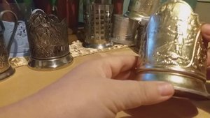 Моя коллекция подстаканников,винтажные подстаканники.