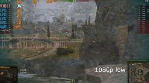 AMD A12-9720p \ Radeon R7 \ World of Tanks Benchmark @1080p low and minimum settings \16GB dc* ram