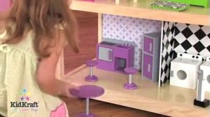 Кукольный домик для Барби "Самый роскошный" с мебелью 45 элементов на колесиках