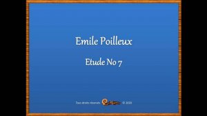 Emile Poilleux - Etude No 7