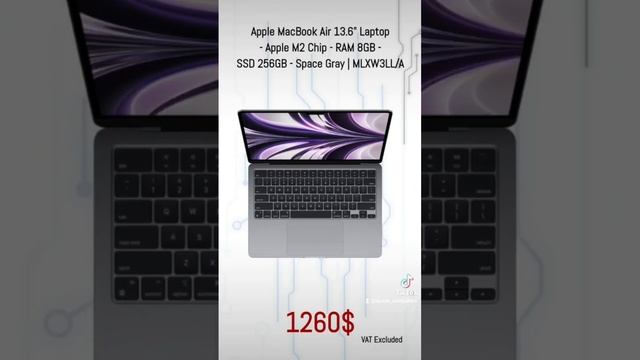 Apple MacBook Air 13.6" Laptop - Apple M2 Chip - RAM 8GB - SSD 256GB - Space Gray | MLXW3LL/A