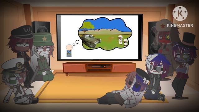 Countryhumans React To “Oversimplified WW2” Part 1