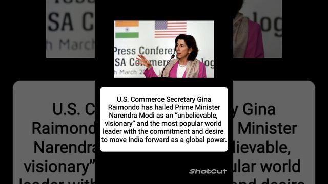 U.S Commerce Secretary comment on PM Narendra Modi