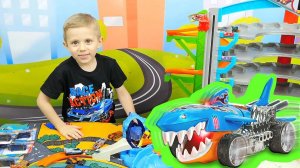 АКУЛЫ Хот Вилс бывают разные - Даник и игровые наборы для детей с акулами и машинками Hot Wheels