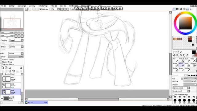 Paint Tool SAI short animation timelapse (tutorial???)