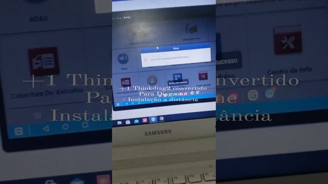 ThinkDiag2 convertido Diagzone Instalação a distância via teamviewer