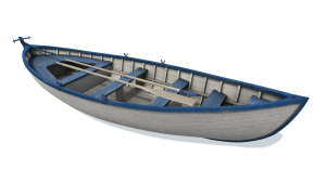 3D модель. Boat A. Вельбот.