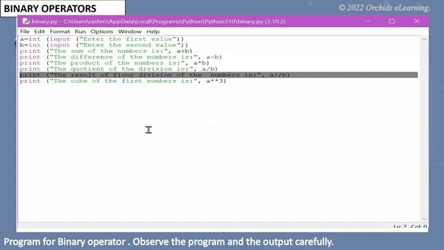 More On Python | PART -1 | Class 6 | Computer | Operators in Python | CBSE / CAIE |