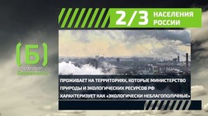 Сколько человек в России проживают на «экологически неблагополучных» территориях?