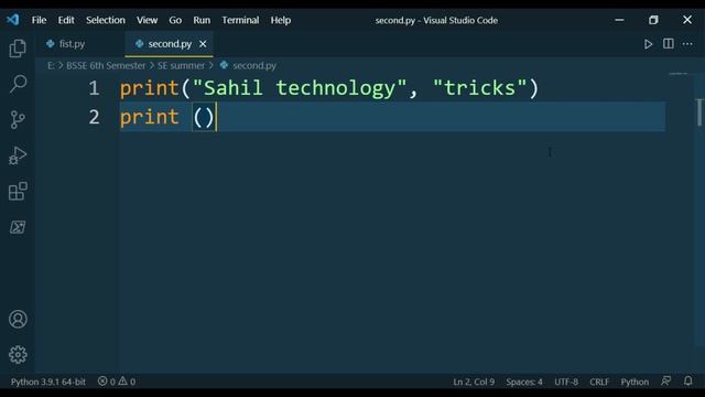 comments, escape sequences, print statement| tutorial#2| python course for beginners Urdu/Hindi