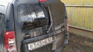Вертикальный задний дворник на Ларгусе
