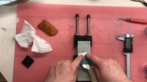 Заточка шорного ножа при помощи тележки