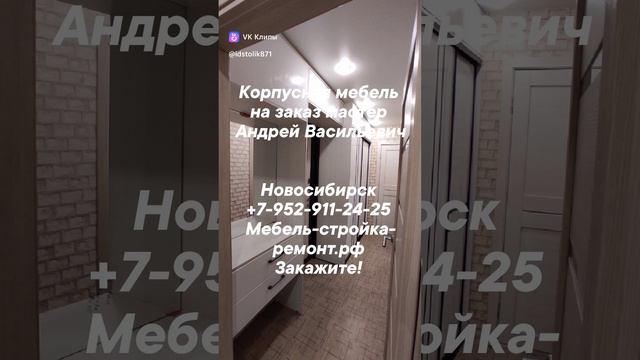 Шкаф шкаф-купе корпусная мебель под заказ в Новосибирске +7-952-911-24-25 прихожая гардероб