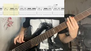 Упражнение №1. Ритмические рисунки на бас-гитаре. (KateBASSschool)