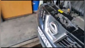 Установка би лед линз Aozoom K3 в Nissan Qashgai
