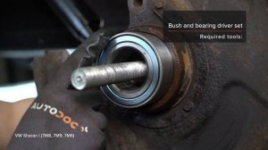How to change rear wheel bearing on VW SHARAN 1 [TUTORIAL AUTODOC]