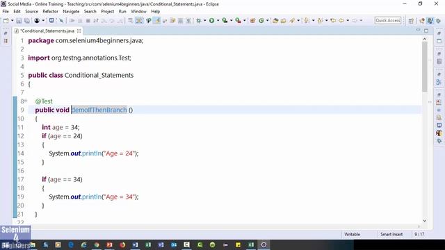 ✔ Java's Conditional If Statement | (Video 15)