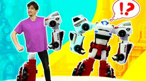Видео про Роботы Трансформеры. ТОБОТ трансформируется в 4 машинки! Игрушки для мальчиков