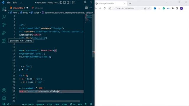 Vanilla JavaScript Animation | Vanilla JS Project | Coding Tips & Tricks