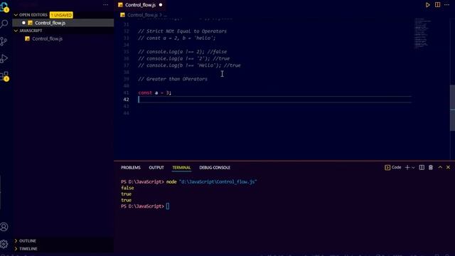 Basic To Advance JavaScript || JavaScript || Control Flow || Comparison and Logical Operators.