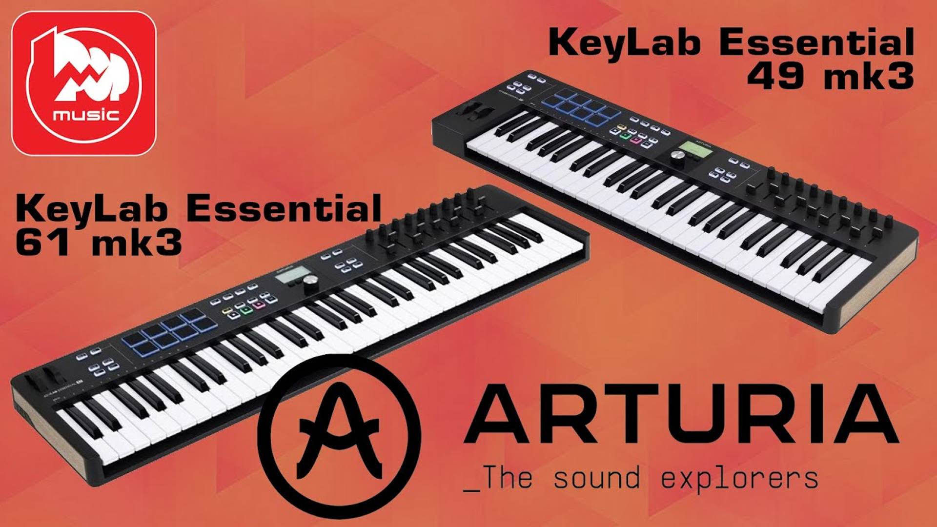 Миди-клавиатуры ARTURIA KeyLab Essential mk3 (49 и 61 клавиша)