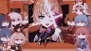 ✦ Inazuma reacts to Mondstadt and Liyue || 2/? || Genshin Impact || Gacha Club ୨୧