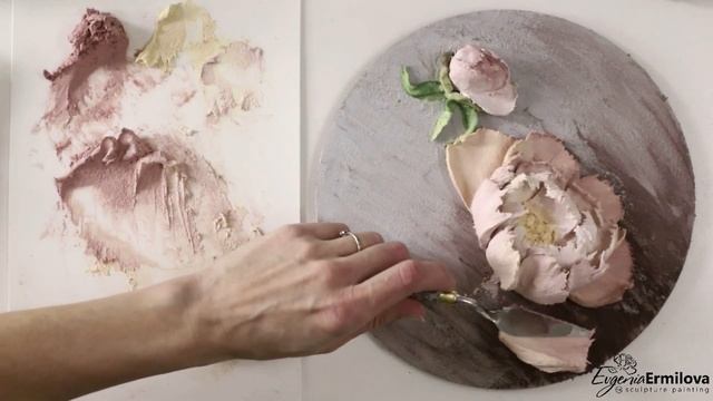 Video Course Peony By Evgenia Ermilova. Sculpture Painting