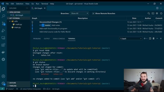 Kurz Gitu | Lekcia 8 | git rm смотреть онлайн