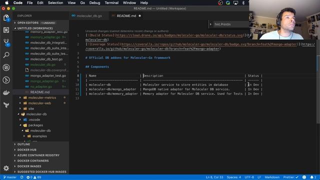 Live Coding - Moleculer Go - Examples - Whatsup client app - golang смотреть онлайн