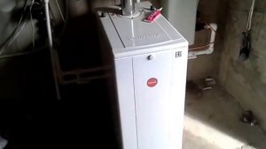 Первый запуск котла KITURAMI TURBO 13R.