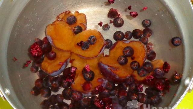 Кисель из ирги и сливы