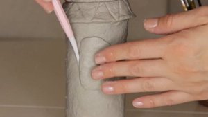 Декор бутылки "Домик"
