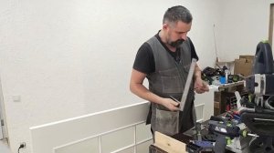 Врезка по ШПС простой защелки с ответкой в дверь