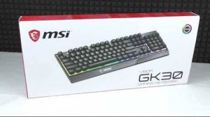 Обзор бюджетной Игровой клавиатуры с RGB подсветкой MSI GK30