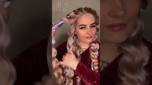 Идеальные кудри без вреда для волос | Бигуди jillas slim elegant | Локоны на длинных волосах смотреть онлайн
