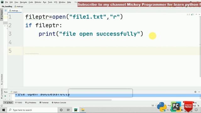 v#8|| file handling in python|| open, close and read & write file || simple basic for beginners