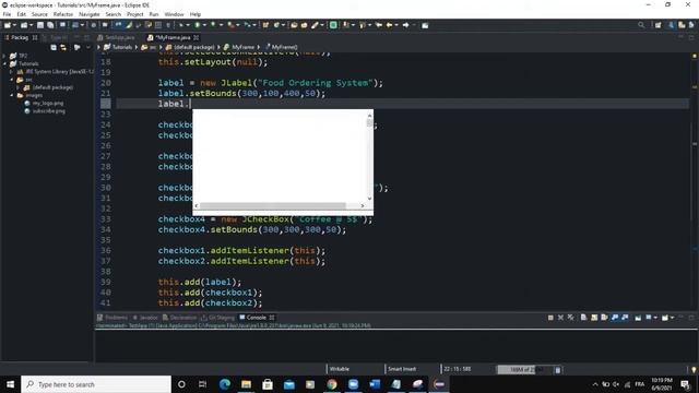 Java GUI Tutorial #41 - Making A Simple Food Ordering App In Java GUI Using JCheckbox Class